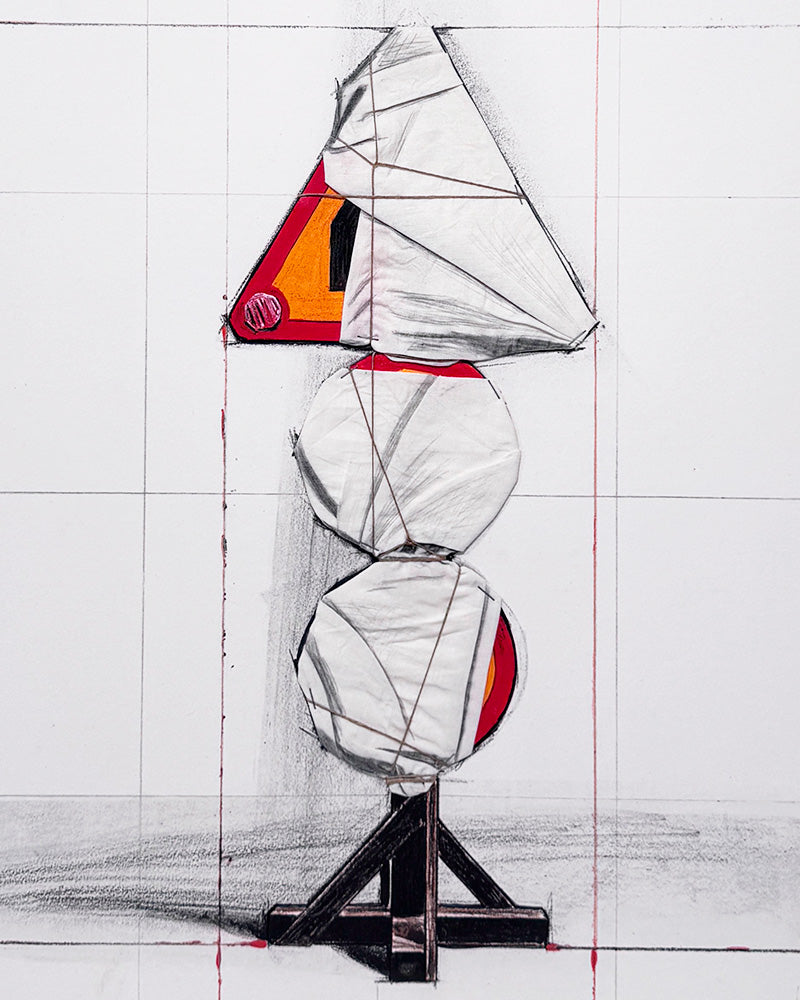 Christo · Señal de tráfico envuelta (Proyecto Luz 65)