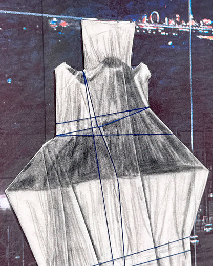 Christo · Fuente envuelta (Proyecto para la Fontana de Jujol, Plaza España-Barcelona)