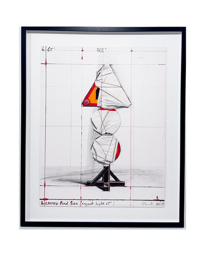 Christo · Señal de tráfico envuelta (Proyecto Luz 65)
