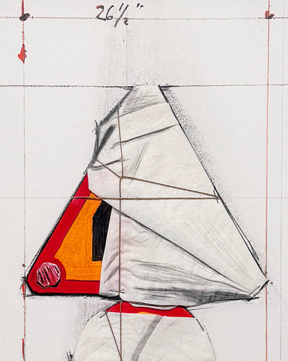 Christo · Señal de tráfico envuelta (Proyecto Luz 65)