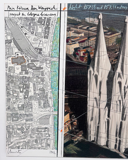 Christo · Mi catedral de Colonia envuelta ( Proyecto para Colonia - Alemania)