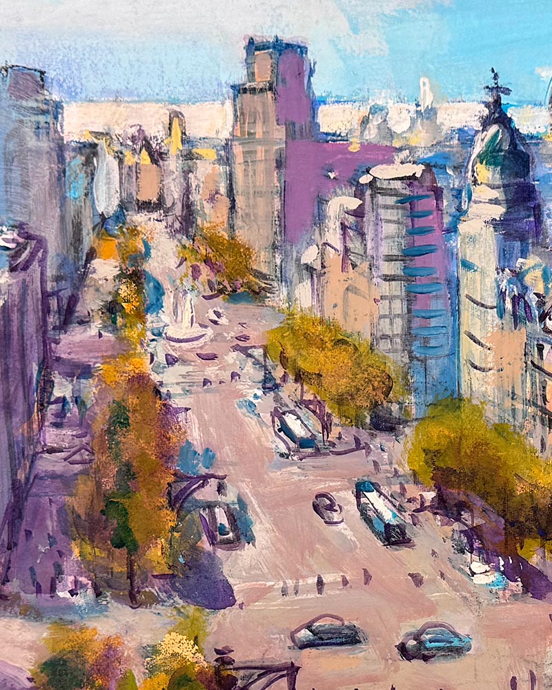 Josep Moscardó - Paseo de Gracía y mar