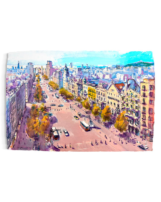 Josep Moscardó - Paseo de Gracía y mar