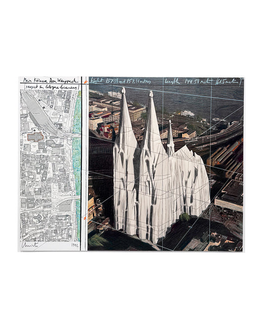 Christo · La meva catedral de Colònia envolta (Projecte per a Colònia - Alemanya)