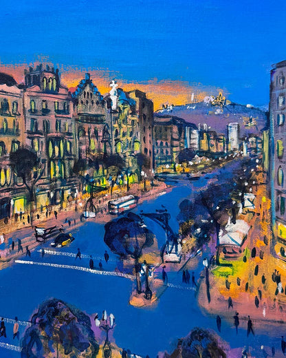 Josep Moscardó · Paseo de Gracia noche