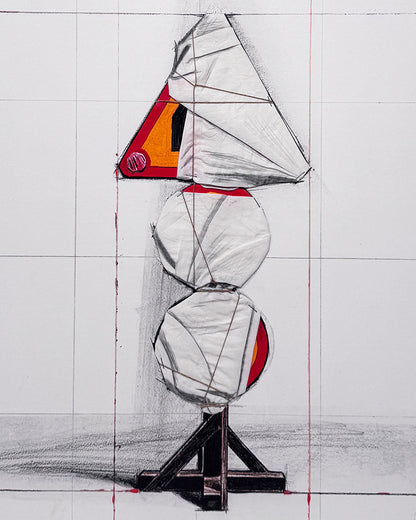 Christo · Señal de tráfico envuelta (Proyecto Luz 65)